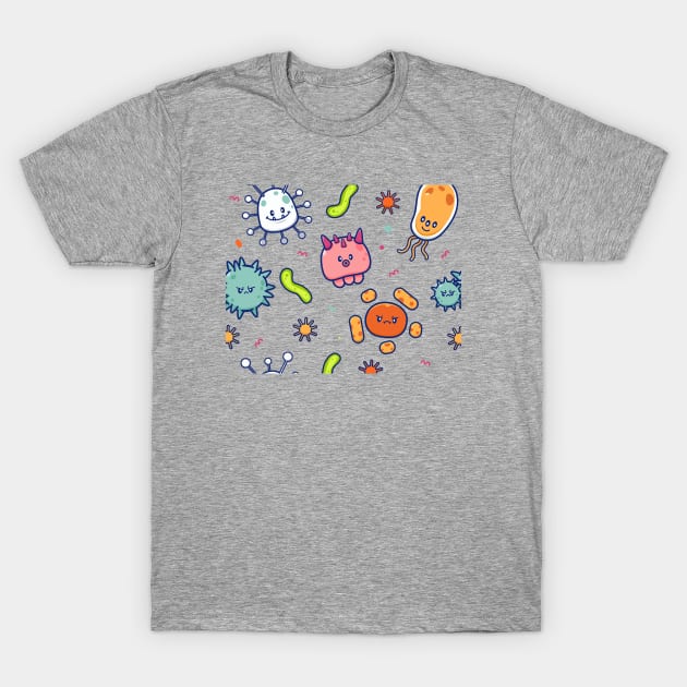 Cute Virus Cartoon (4) T-Shirt by Catalyst Labs